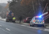 Nehoda na dálnici D10 u Brodců. Foto V. Homola