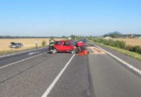 Nehoda na silnici č. 38. Foto: Policie ČR