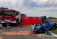 Tragická nehoda na D10 u Březiny. Foto PČR