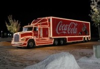 Vánoční kamion Coca-Cola. Zdroj Coca-Cola