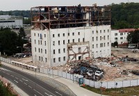 Budova boleslavských mlýnů pomalu mizí z povrchu zemského. Foto: mb-net.cz