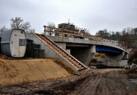 Most u Vince těsně před dokončením. Foto iboleslav.cz